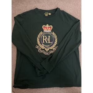 Polo Ralph Lauren Long Sleeve Crest Shirt Men's L Green